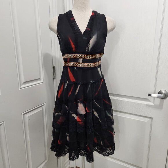 Chloe crepe tiered dress - Picture 3 of 16